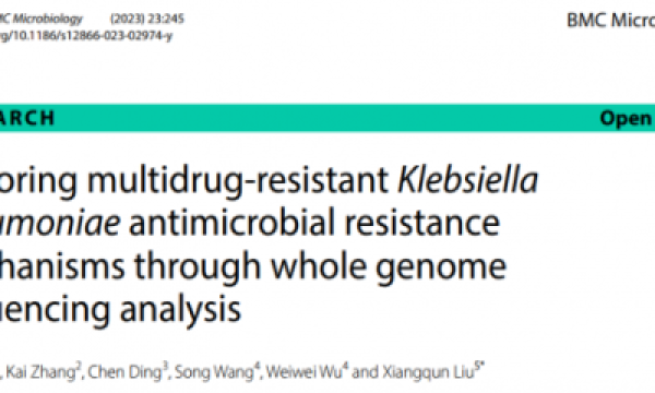 WGS探索多重耐药肺炎克雷伯菌的耐药机制